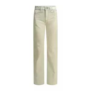 와타 컷 스트레이트 미드웨이스트 진 W2265WDIDIGITALCOFFEE WHITE