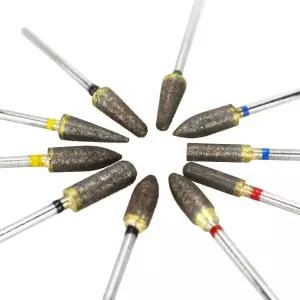 에어로진 10개 소결 다이아몬드 연삭 버 드릴 비트 세트 세라믹 도자기 석재 조각 DIY 연마 각인을 위한