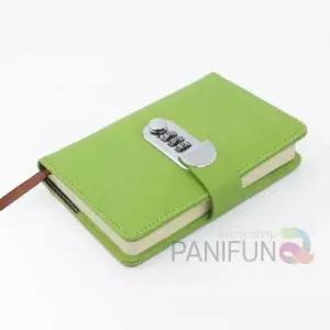 비밀번호 다이어리수첩 그린 소형다이어리 미니다이어리 모던다이어리 만년다이어리 사무용다이어리