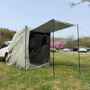 AMNOOL 확장 캐노피 5x6.5피트 테일게이트 텐트 차양망 있는 선 쉘터 도로 여행 또는 장거리 위한 트렁크