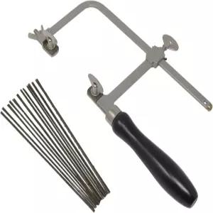 3 독일 스타일 주얼러 144개의 다양한 톱날이 있는 톱 프레임 주얼리 왁스 조각 절단 도구 세트