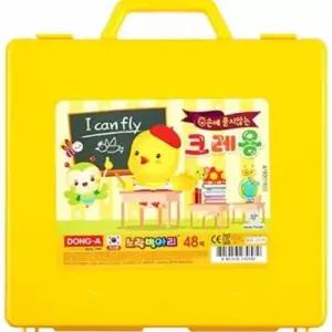 동아 노랑병아리 크레용 48색 크레파스 미술용