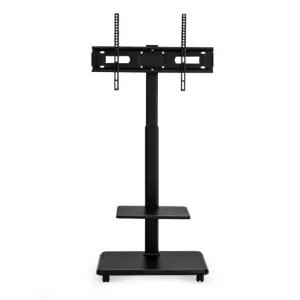 WYM003 ~75인치 블랙 이동식 TV 스탠드 거치대 거실