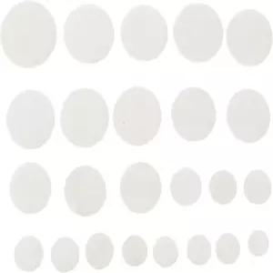 Parliky 전문가용 바순 액세서리 24개 패드 키트 사운드 홀 위스퍼 키 양가죽 재질 임의 색상