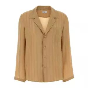 자수 버티컬 스트라이프 실크 셔츠 857276Y7J39 9096