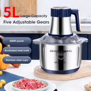 가정용 스테인리스 음식 분쇄기 야채 양념 마늘 곡물 미니 전기 믹서 다기능 슬라이서