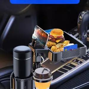 차량용 컵홀더 확장 식탁 자동차 휴대폰 거치대 트레이 악세사리
