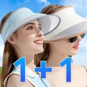 밀짚모자 여성 와이드 썬캡 챙넓은 햇빛가리개 돌돌이 모자