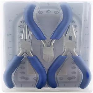 비드알론 202K-050 여행 도구 키트 체인 노즈 플라이어 원형 커터 및 미니 보드 플라스틱 케이스 포함