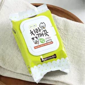 고양이 펫 귀 애완동물 물티슈 30매 냥줍 집사선물 캣