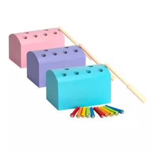 애벌레 잡기 자석 장난감 유아아기 교구 유아장난감