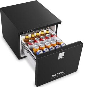 보데가쿨러 12볼트 서랍 냉장고, 63.3QT(60L) 전동 쿨러, 자동차 냉장고 냉동고(14개 -50 ), 트럭, 밴, 캠핑카, SUV, 여행, 캠핑, 로드 트립 테일게이트 12/24V DC