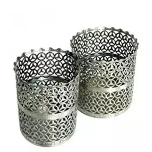 [골드스마일]연필통 수저통 꽂이 삼원 주석 빗통 2개 실버 정리함