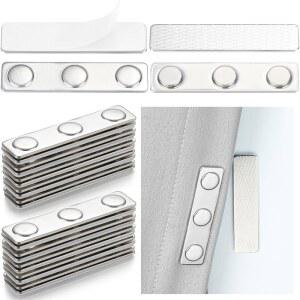 릴렉스웩스 48쌍 야외 커튼 웨이트, 강풍용 방수 , 파티오, 모기, 카바나, 가제보, 깃발, 실내(실버)