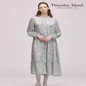 [써스데이아일랜드][Thursday Island] 새틴소재 풀오픈 원피스(T242MOP134W)