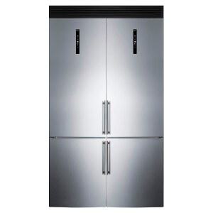 서밋 가전 FFBF181ES2KIT48 48인치 와이드 바텀 냉동 냉장고 세트, 23.4 큐피트, 그릴 , 조절 가능한 유리 선반, 서리 방지 작동, 장치, 장치