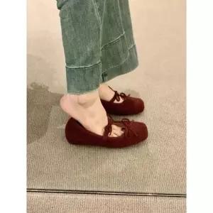 SMK 빨강 빈티지 가을 여성신발 힐펌프스 스트랩힐 키높이 세무 펌프스 발레리나 메리제인슈즈 슈즈 JEN3