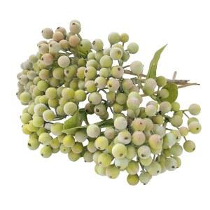 M2cbridge 6개의 녹색 인공 베리 줄기 팩 크리스마스 픽 화환 장식품(프로스트 그린)