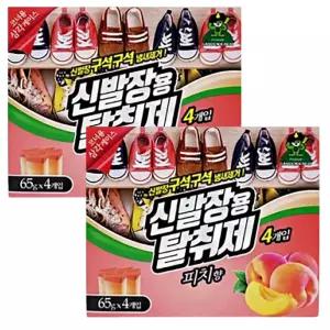 산도깨비 신발장 냄새제거 탈취제 65g 4개입 x 2개 현관 신발 악취 제거 방 2MRB11920593 마롱방