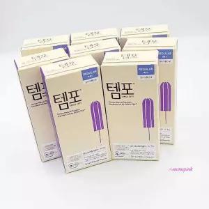 템포 레귤러 순면 8px8팩 내추럴 탐폰hij930