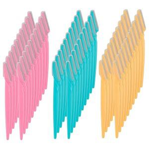 눈썹 면도기 62개 여성용 얼굴 및 셰이퍼와 남성 무에르카를 위한 다목적 각질 제거 더마플랜닝 도구 트리밍 면도 그루밍