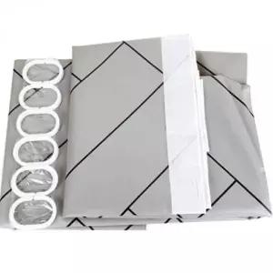 [골드스마일]욕실커튼 샤워커텐 화장실커튼 욕조가림막 그레이