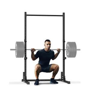 풀업 바가 있는 파워 케이지, 홈 헬스장용 다기능 스쿼트 랙, 대용량 조절식 랙 장착 6피트, 7피트 바벨, 역도, 근력 운동, 벤치 프레스,