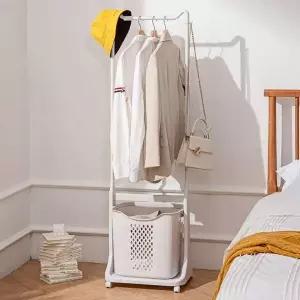[골드스마일]이동식 빨래 바구니 트롤리 1단 세탁 수납함 욕실 주방 정리함