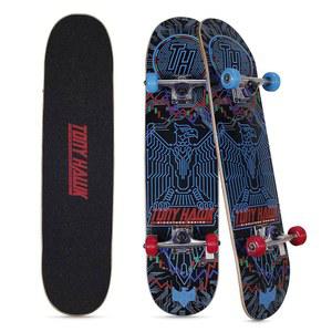 토니 호크 31인치 스케이트보드, 시그니처 시리즈 2, 9겹 메이플 덱 스케이트보드 순항, 조각, 트릭 앤 다운힐, 네온 크립토용