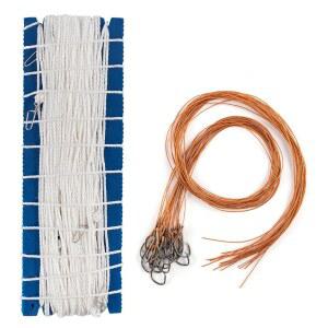 닥터피쉬 100/295피트 트롯라인 낚시, 전통적인 드롭라인 캣피쉬 장비 키트 리그 낚시 태클을 위해 20/60 트윈 프리 리깅 스냅 리더