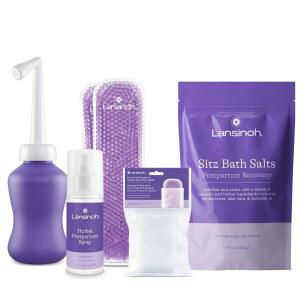 랜시노 산후 필수품 키트 + 시트 목욕 소금, 필수품, 엄마를 위한 관리 키트, 라벤더 오일, 프랑켄스 향 및 알로에 베라가 함유된 진정 엡솜 소금
