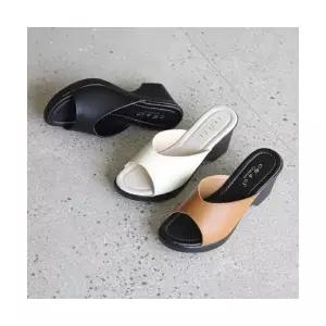 hch lef740 통굽웨지 일선슬리퍼 굽높이7cm 국내제작