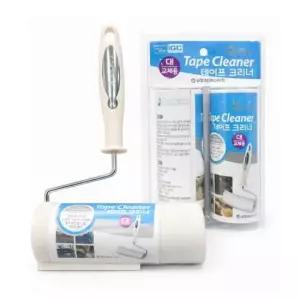 [생활] 테이프 크리너 대 세트/본품+교체용 2매입/국내생산 고점착 18cm 먼지제거기 돌돌이 머리카락 청소