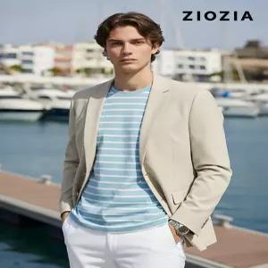 [지오지아]스탠다드 베이지 폴리 써커 자켓 S (AAE2KG1603_BE)