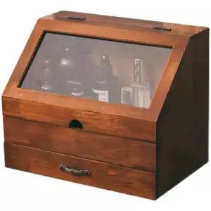 원목 미니화장대 화장품정리함 보관함 진열대 정리대