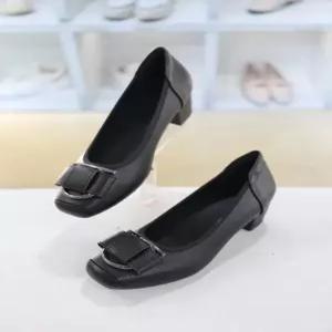 [블리아르]사각장식 여성 미들힐 펌프스 구두 5cm BLMD501201_GN