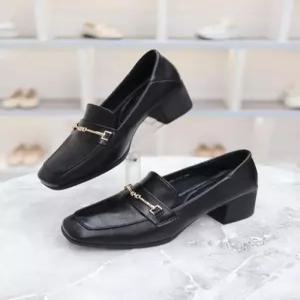 [블리아르]스퀘어 토 캐주얼 미들힐 여성 로퍼 5cm BLMD501170-1