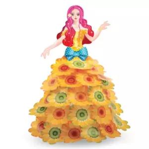 컬러룬 플라워 드레스 해바라기 오뚝이 나만의 복주머니