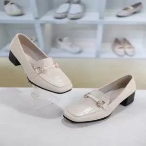 [코디엘루]모던 캐주얼 미들힐 여성 로퍼 5cm CDMD501278-1_GN