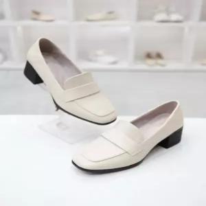 [코디엘루]스퀘어 토 여성 모던 미들힐 로퍼 5cm CDMD501171-1