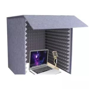 방음 부스 흡음 박스 녹음 스튜디오 소음 감소 간이 1인용 책상용