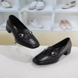 [코디엘루]모던 캐주얼 미들힐 여성 로퍼 5cm CDMD501278_GN