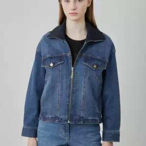 [올리비아로렌]VVBMJ5S2381 니트에리데님점퍼