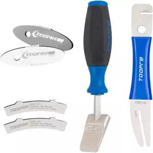 Slynxr 6-in-1 자전거 유지보수 키트 유압 피스톤 프레스 디스크 브레이크 수리 도구 세트 - 로터 트루잉