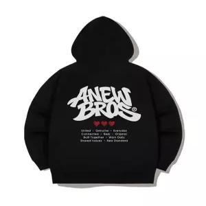 [어뉴브로스]어반백그래픽 여성 캐주얼 데일리 후디 투웨이 쭈리 후드집업 [ANBH_9004