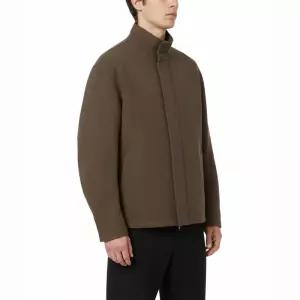 로템버 ROTEMBER 헤링본 트윌 하이넥 자켓 브라운