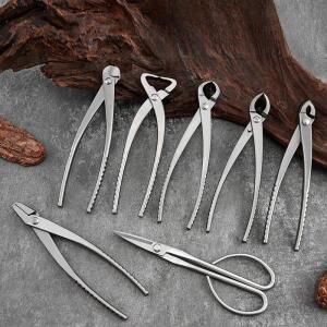 분재 도구 세트 가지치기 노브 커터 트리밍 가위 스테인리스 스틸 고품질 제작