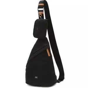 [닥스](센텀시티점)DBBA6E855BK 블랙 로고장식 나일론 슬링백