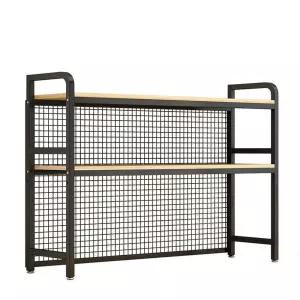 책장 책상 위 타공판 이동식 간이 책상위선반 철제 책상위