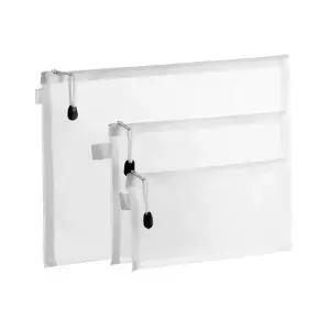 [골드스마일]투명 파우치 납작 브러쉬 칫솔 화장품 미니 메쉬 사각 매쉬 무지